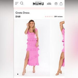 Show me your mumu greta midi dress S